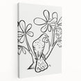 Expressionist Art - Pigeon on Chestnut Tree Abstract Wall Art