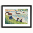 Impressionist Landscape Wall Art - Horse and Boats by Seurat Print