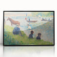 Impressionist Landscape Wall Art - Horse and Boats by Seurat Print