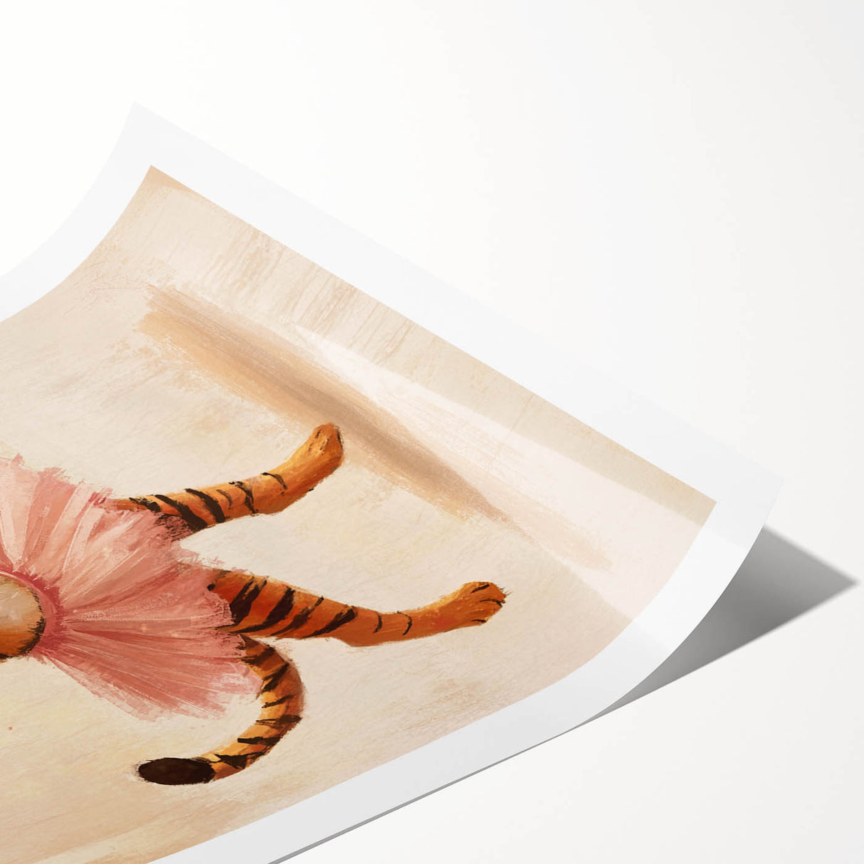 Graceful Ballerina Tiger Wall Art - Girls Room & Nursery Decor