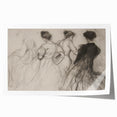 Abstract figurative art print showcasing vibrant colors and dynamic shapes, elegantly rolled and ready for display, perfect for modern home decor.
