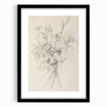 Abstract floral design framed in a sleek black mat, showcasing vibrant colors and intricate patterns, perfect for modern home decor or art enthusiasts.