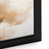 Framed abstract minimalist wall art featuring soft pastel colors and geometric shapes, perfect for modern home decor, displayed against a neutral background.