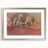 Expressionist Art - Riders on Horses Abstract Expressionism Wall Art