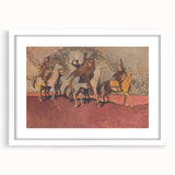 Expressionist Art - Riders on Horses Abstract Expressionism Wall Art