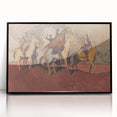 Expressionist Art - Riders on Horses Abstract Expressionism Wall Art