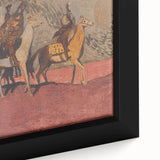 Expressionist Art - Riders on Horses Abstract Expressionism Wall Art