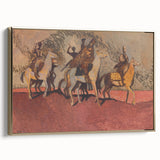 Expressionist Art - Riders on Horses Abstract Expressionism Wall Art