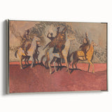 Expressionist Art - Riders on Horses Abstract Expressionism Wall Art