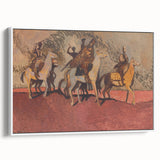 Expressionist Art - Riders on Horses Abstract Expressionism Wall Art