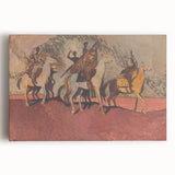 Expressionist Art - Riders on Horses Abstract Expressionism Wall Art