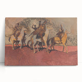 Expressionist Art - Riders on Horses Abstract Expressionism Wall Art