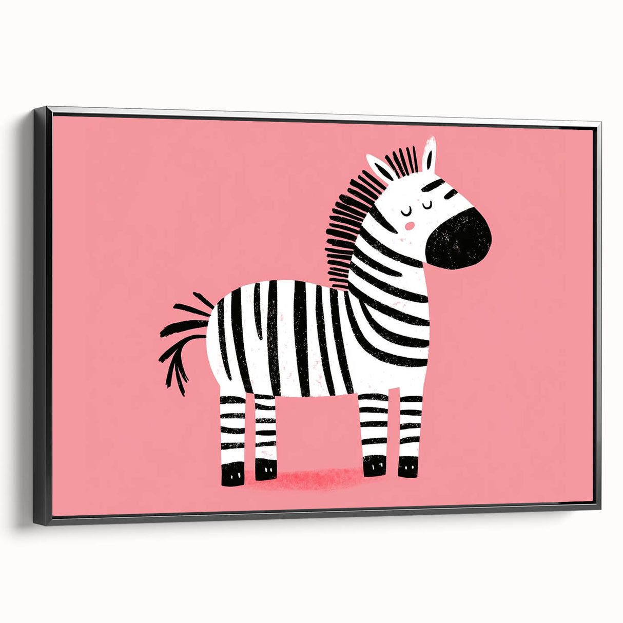 Adorable Zebra Wall Art - Girls Room & Nursery Animal Decor
