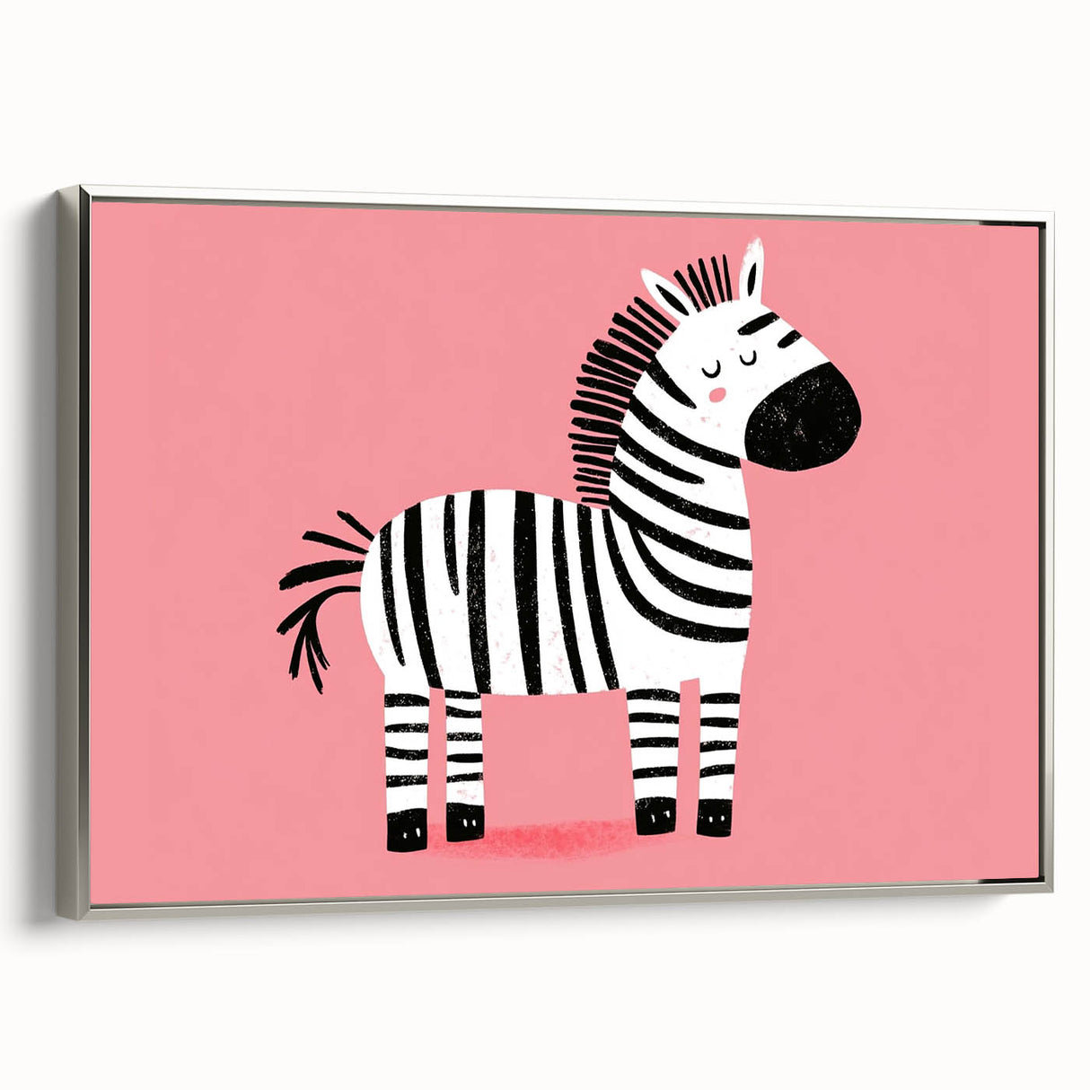 Adorable Zebra Wall Art - Girls Room & Nursery Animal Decor