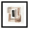 Contemporary Abstract Canvas – Earthy Beige, Brown & Black Tones