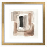 Contemporary Abstract Canvas – Earthy Beige, Brown & Black Tones