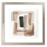 Contemporary Abstract Canvas – Earthy Beige, Brown & Black Tones