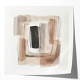 Contemporary Abstract Canvas – Earthy Beige, Brown & Black Tones