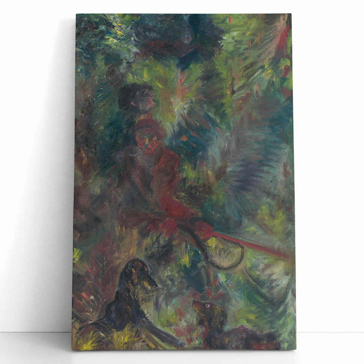 Expressionist Art - Poachers Abstract Expressionism Wildlife Wall Art
