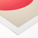 Framed and Canvas Dining Room Art - Sunset Gradient Circle