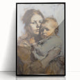 Framed abstract figurative artwork in black acrylic, showcasing dynamic shapes and modern design elements. Ideal for contemporary decor and art enthusiasts.