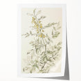 Vibrant abstract floral rolled print showcasing a blend of bold colors and intricate patterns, elegantly packaged in a protective cardboard tube for easy display.