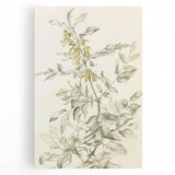 Vibrant abstract floral stretched canvas artwork showcasing bold colors like deep blues, rich pinks, and soft yellows, perfect for modern home decor.