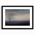 Abstract landscape artwork framed in a sleek black mat, showcasing vibrant colors and flowing shapes, perfect for modern home decor. Ideal for adding artistic flair to any space.