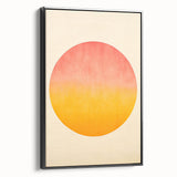 Framed abstract minimalist wall art canvas featuring a sleek black design, displayed in a side view, ideal for modern home decor. Perfect for enhancing contemporary interiors.