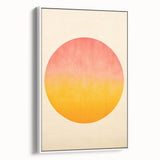 Framed abstract minimalist wall art featuring soft white tones and subtle textures, displayed in a sleek side view to highlight its modern design aesthetic.
