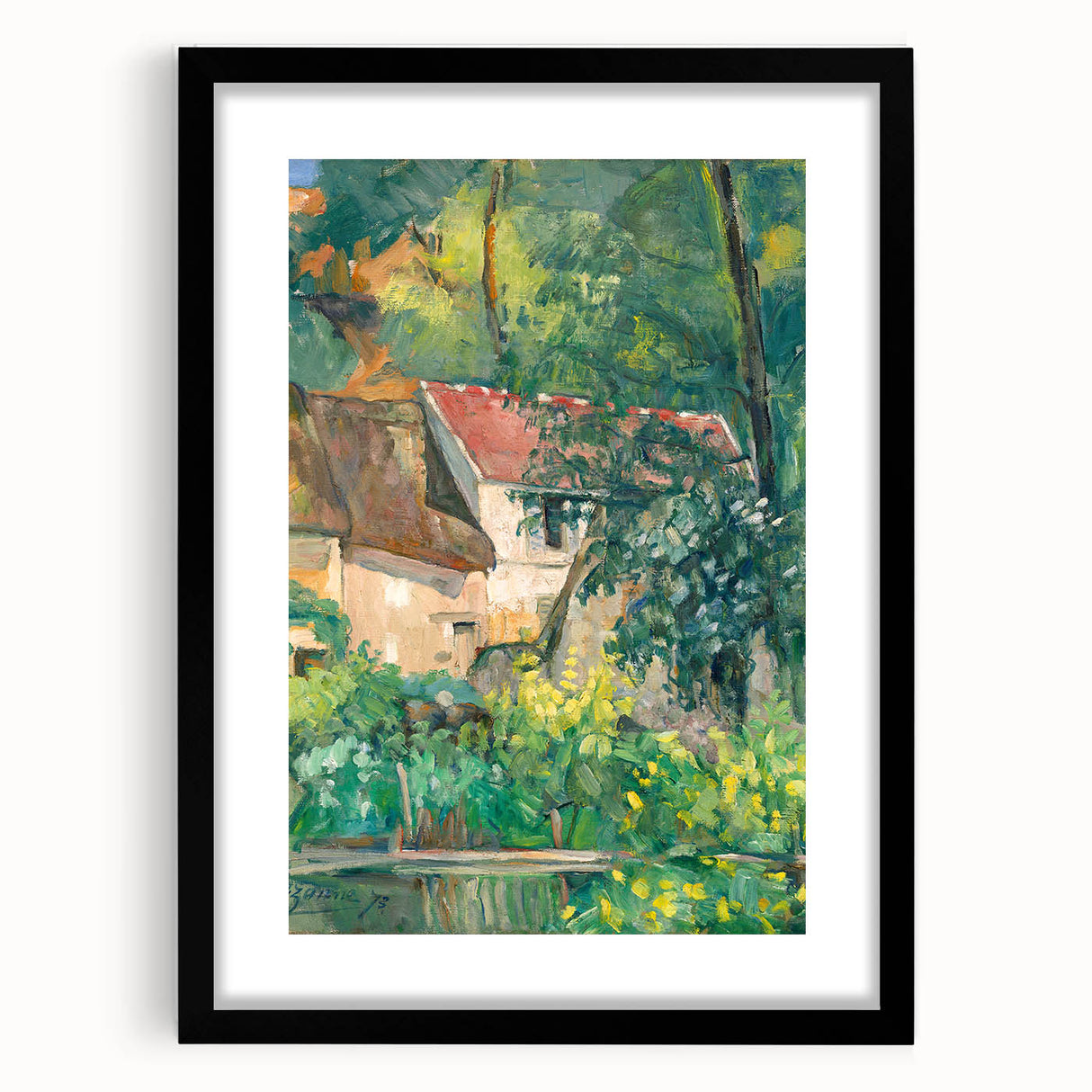 Impressionist Landscape Wall Art - Cézanne's House of Père Lacroix Print