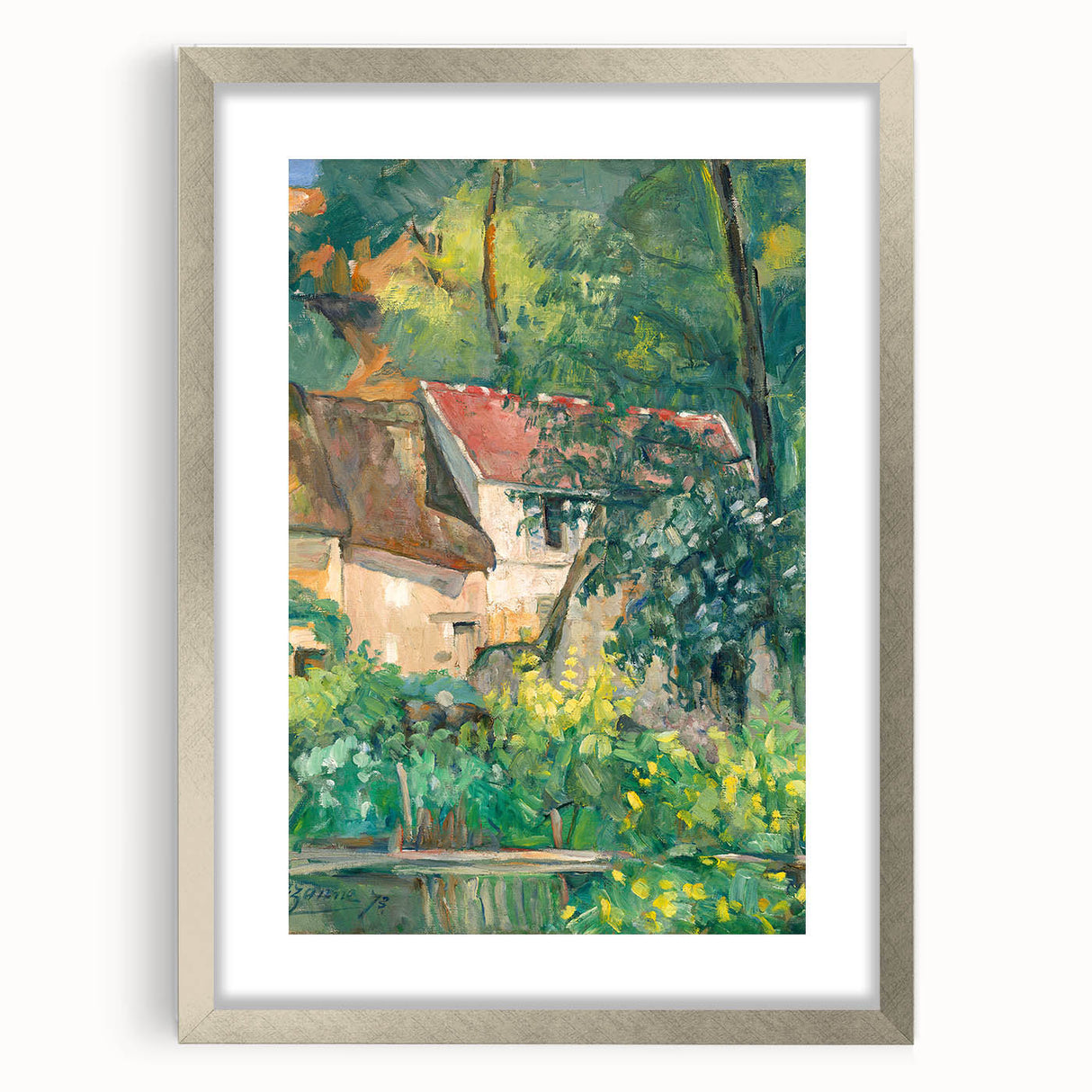 Impressionist Landscape Wall Art - Cézanne's House of Père Lacroix Print