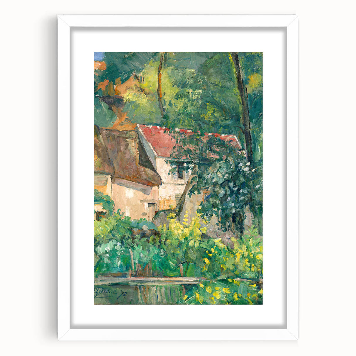 Impressionist Landscape Wall Art - Cézanne's House of Père Lacroix Print