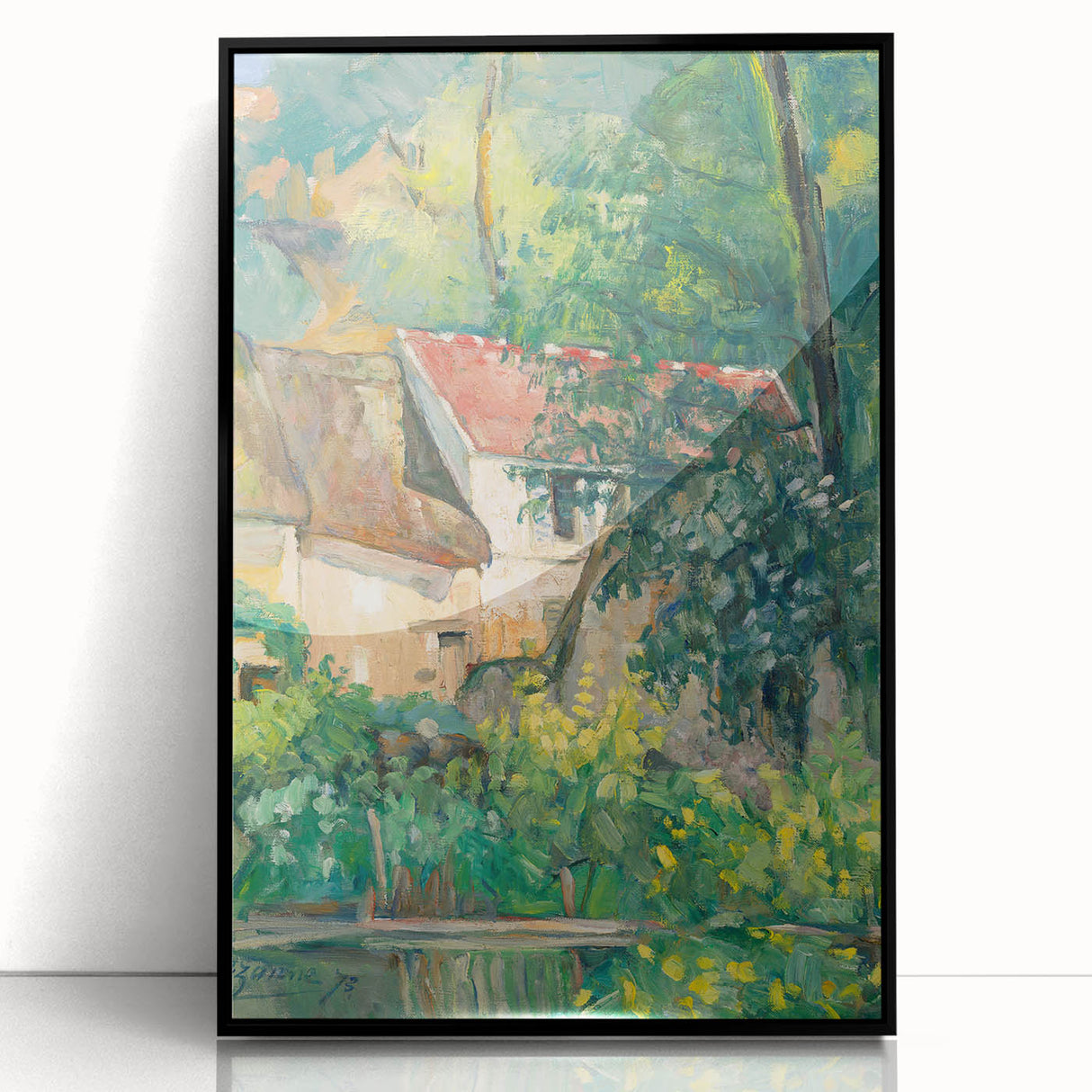 Impressionist Landscape Wall Art - Cézanne's House of Père Lacroix Print
