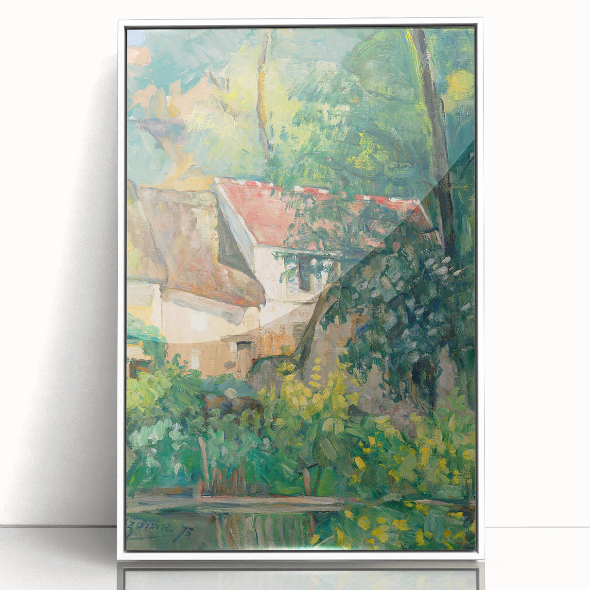 Impressionist Landscape Wall Art - Cézanne's House of Père Lacroix Print