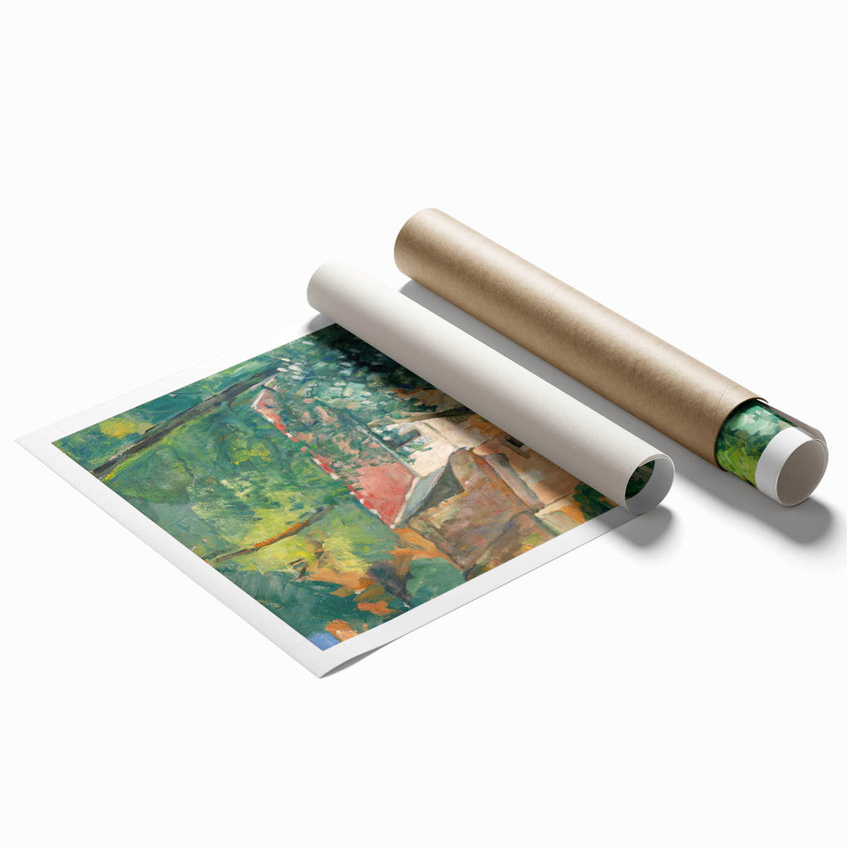 Impressionist Landscape Wall Art - Cézanne's House of Père Lacroix Print