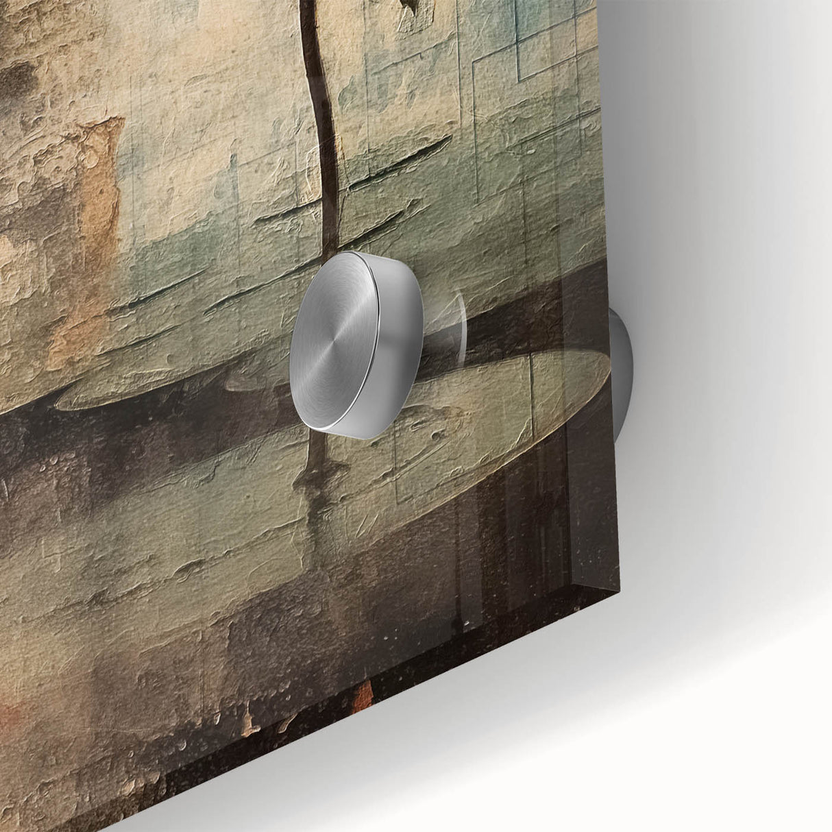 Elegant Lotus Floral Wall Art – Gold & Brown Modern Canvas Print