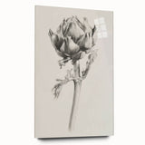 Abstract floral acrylic artwork displayed in a sleek glass frame, showcasing vibrant colors and intricate designs, ideal for modern home decor.