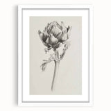 Abstract floral frame design with a white mat, showcasing vibrant colors and intricate details, suitable for modern home decor and art enthusiasts.