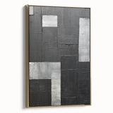 Framed abstract minimalist wall art showcasing elegant gold tones on a textured canvas, designed to enhance contemporary home decor. Perfect for stylish living spaces.