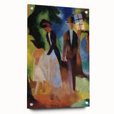 Expressionist Nature Scene – Vibrant Abstract People Canvas Wall Art