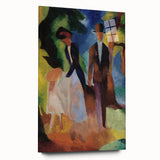 Expressionist Nature Scene – Vibrant Abstract People Canvas Wall Art