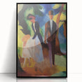 Expressionist Nature Scene – Vibrant Abstract People Canvas Wall Art