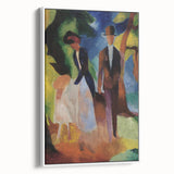 Expressionist Nature Scene – Vibrant Abstract People Canvas Wall Art