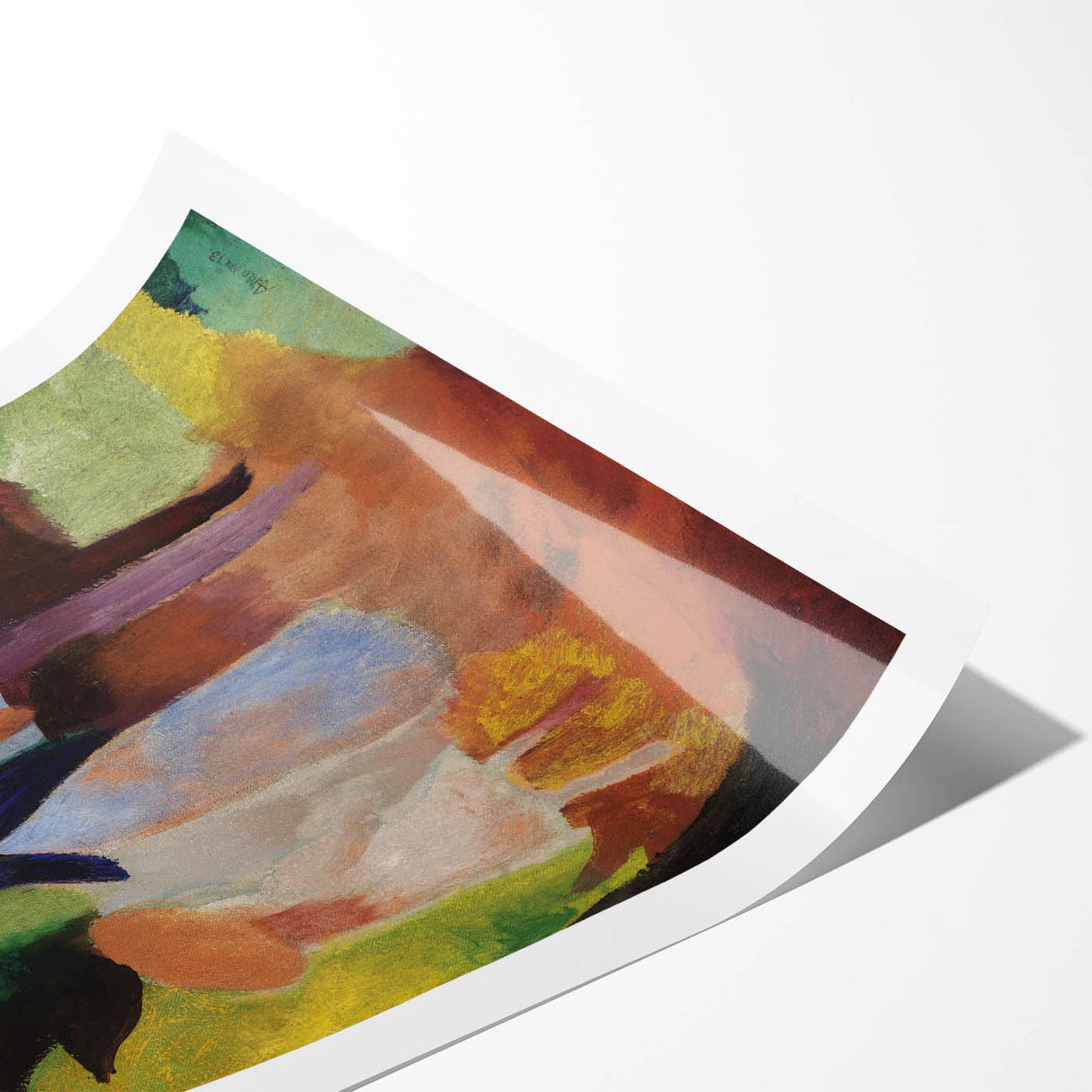 Expressionist Nature Scene – Vibrant Abstract People Canvas Wall Art