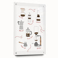 Large abstract wall art on acrylic glass depicting assorted fruits and vegetables in vibrant colors.