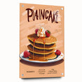 Acrylic print of assorted pastries in vibrant colors, ideal for dining room decor.