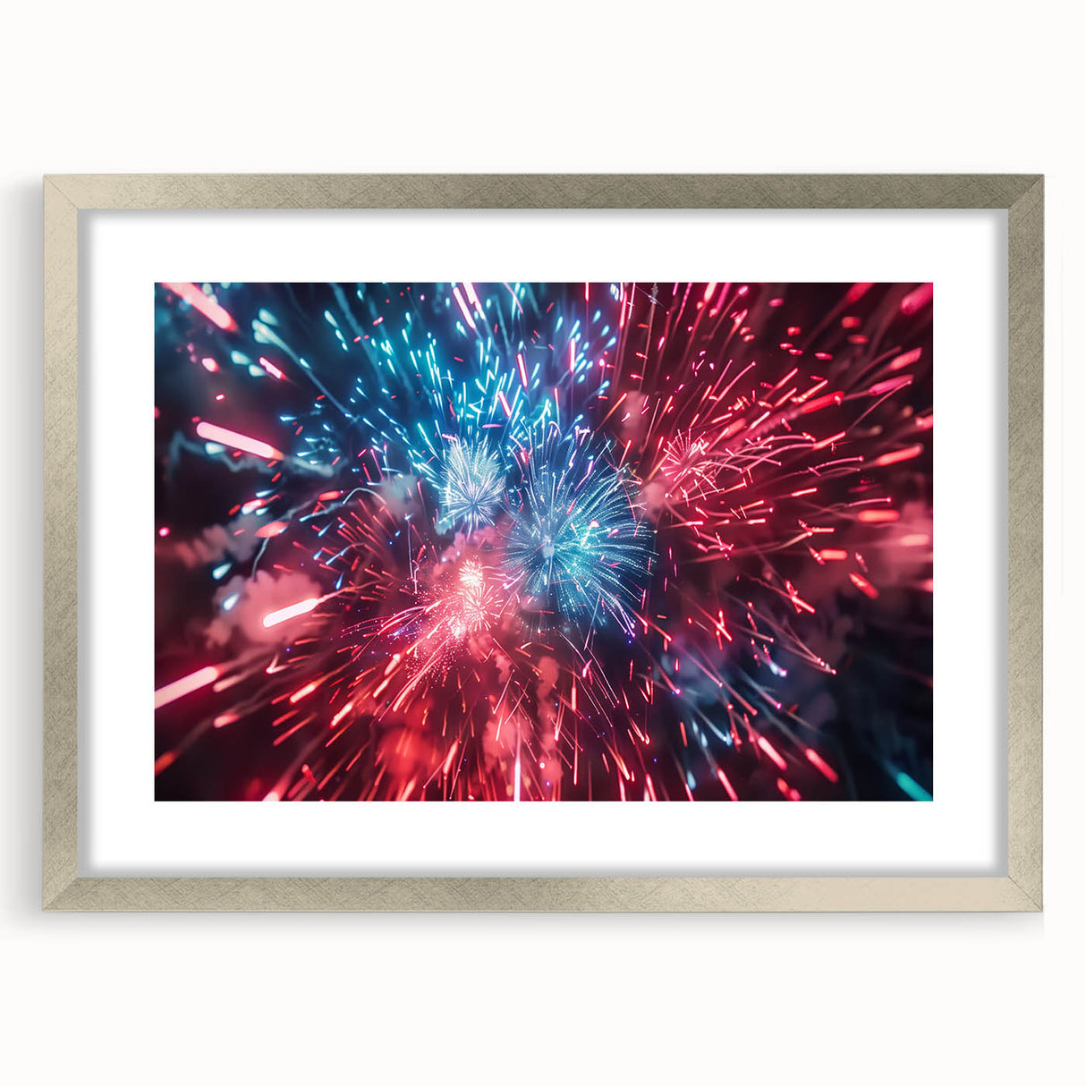 Vibrant Fireworks Display - Fourth of July Decorations