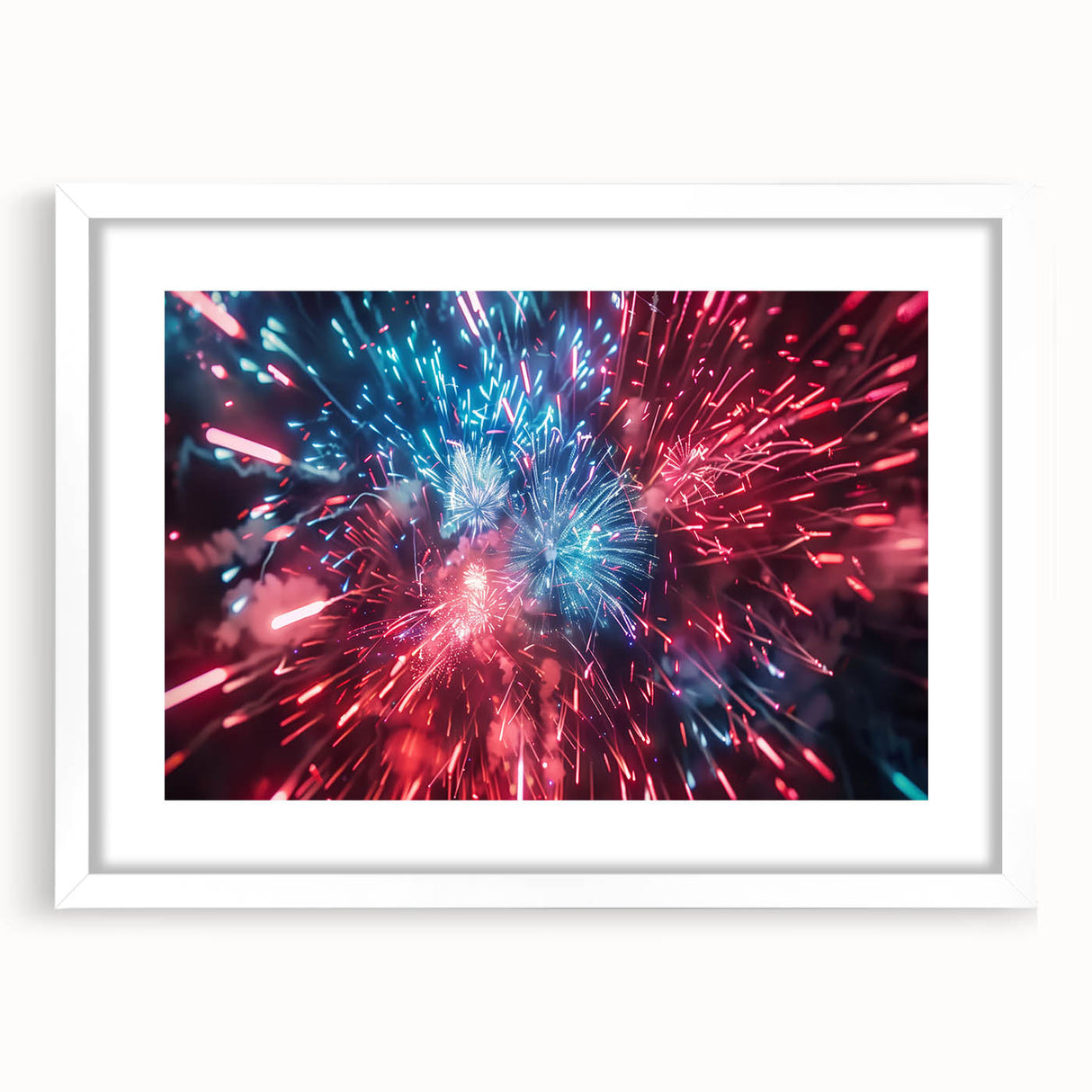 Vibrant Fireworks Display - Fourth of July Decorations