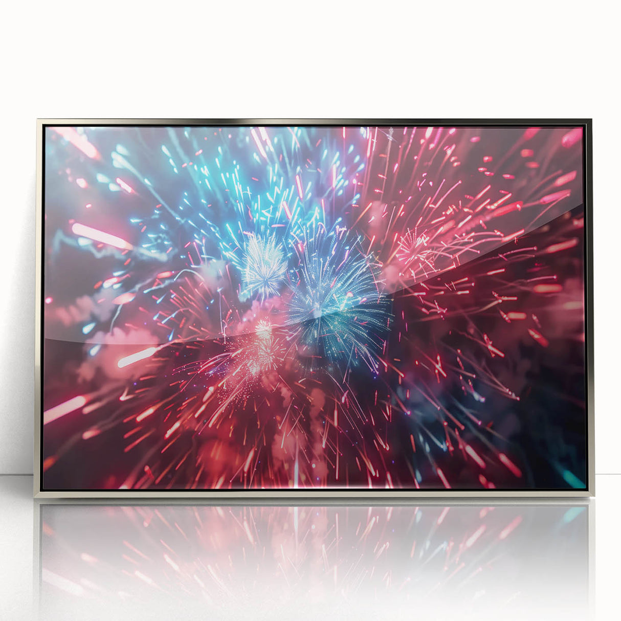 Vibrant Fireworks Display - Fourth of July Decorations